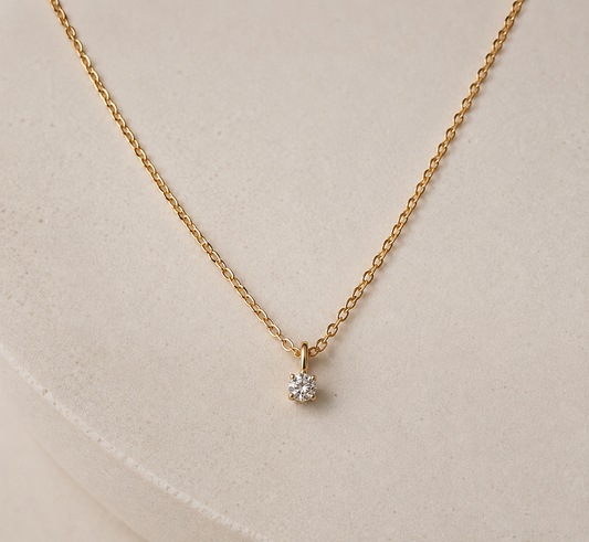 Hanger met lab-grown diamant (0,1 ct)
