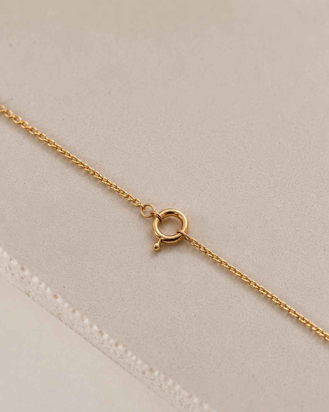 Gouden ketting met lab-grown diamanten hanger